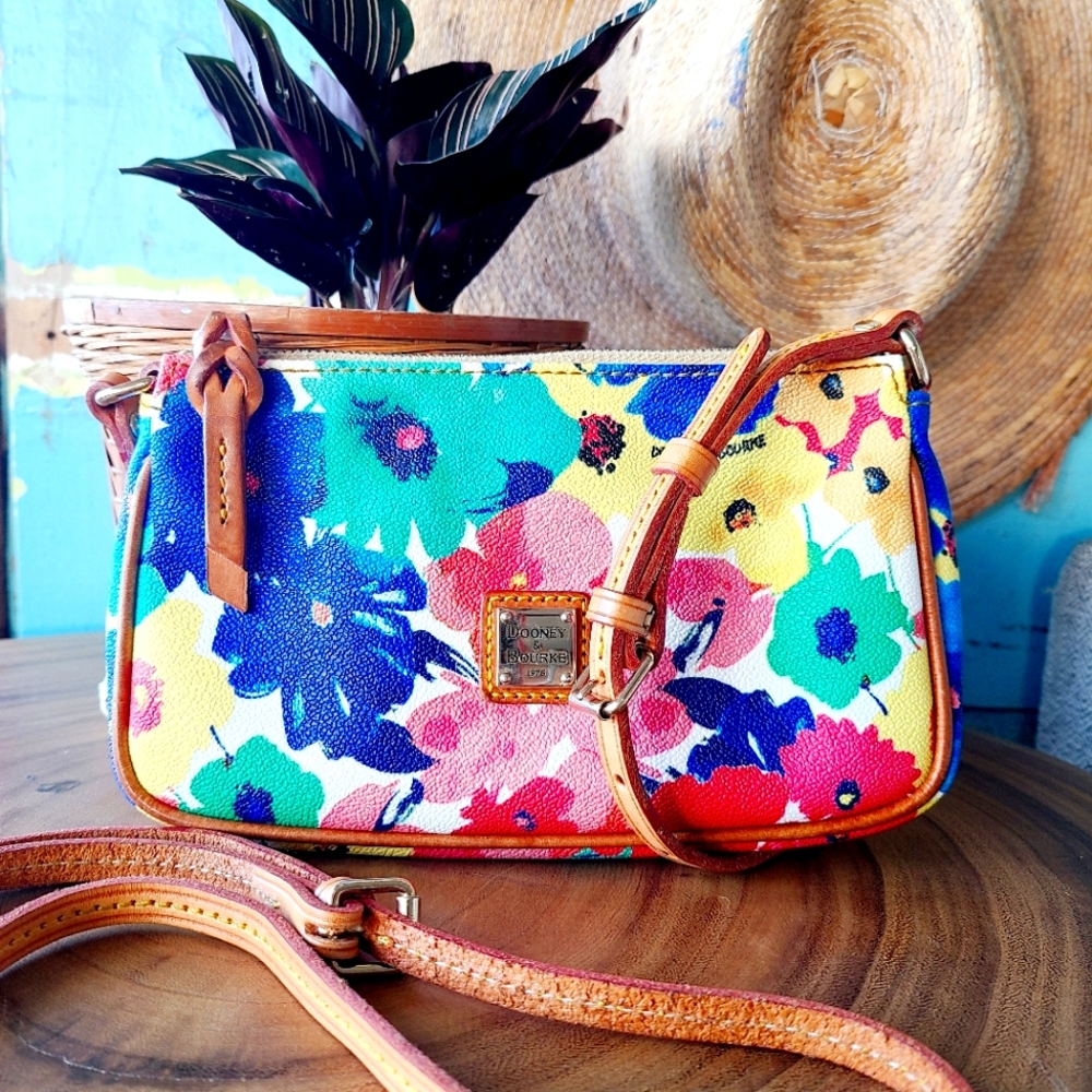 Watercolor Floral Dooney & Bourke Lexi Crossbody